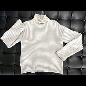 Lorena Antoniazzi Italian Silk & Merino Wool Off White Sweater